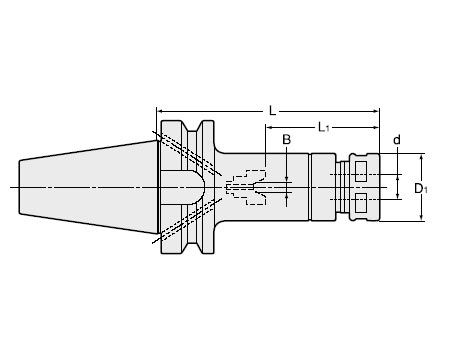 High-Precision Collet Holder (Flange Through Type)